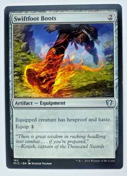 Swiftfoot Boots | 163 | Commander: Innistrad: Midnight Hunt | Uncommon | NM - Image 1