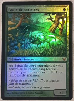 mtg magic scute mob FOIL FRENCH vf fr foule de scalaires zendikar 4 available - Image 1