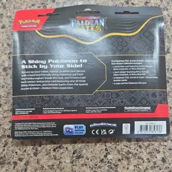 Pokemon TCG Paldean Fates Maschiff Tech Sticker Collection 3 Booster Packs - Image 2