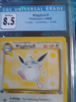 Pokemon Wigglytuff 1st edition Rare Graded 32/64 Jungle Non-Holo CGC 8.5 - Image 3