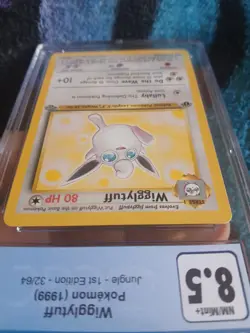 Pokemon Wigglytuff 1st edition Rare Graded 32/64 Jungle Non-Holo CGC 8.5 - Image 5