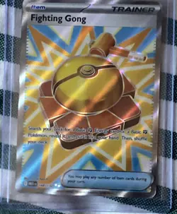 Pokemon TCG Fighting Gong Trainer Ultra Rare Full Art Holo Me01 168/132 English - Image 1