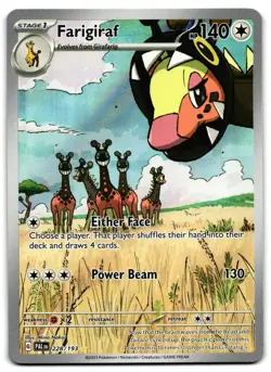 Farigiraf 228/193 - 🌊 Paldea Evolved Illustration Rare Pokemon TCG 🖤 - LP - Image 1