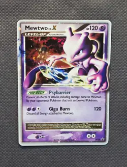 Mewtwo LV.X DP28 Holo Rare Pokemon Diamond & Pearl 2008 Fall Collector Tin Promo - Image 1