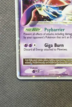 Mewtwo LV.X DP28 Holo Rare Pokemon Diamond & Pearl 2008 Fall Collector Tin Promo - Image 5