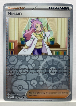 Miriam 179/198 - Scarlet & Violet - Pokemon Trainer- Reverse Holo Nintendo P1 - Image 1