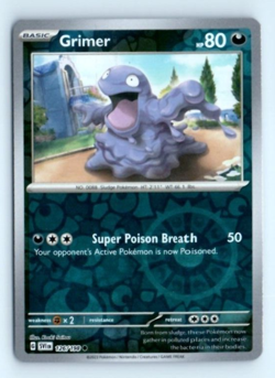 Reverse Holo Grimer 126/198 Common Scarlet & Violet Base Set Pokemon TCG P1 - Image 1
