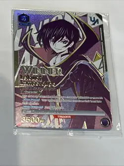 Union Arena Code Geass Rare Battle Winner Lelouch Lamperouge CGH-1-017 - Image 1