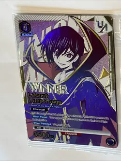 Union Arena Code Geass Rare Battle Winner Lelouch Lamperouge CGH-1-017 - Image 5