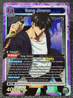 Sung Jinwoo SR UE17BT/SLG-1-021 - Union Arena: Solo Leveling - English NM - Image 1