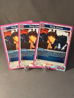 3x Union Arena: Solo Leveling - Sung Jinwoo - UE17BT/SLG-1-018 U. EN NM. - Image 1