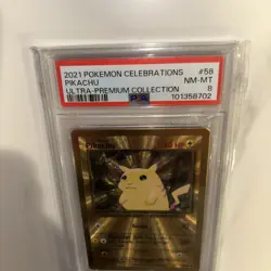 2021 Pokemon Pikachu - (Celebrations Metal Card) 058/102 Ultra Rare Coll. PSA 8 - Image 2