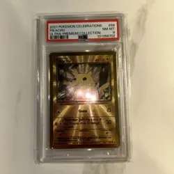 2021 Pokemon Pikachu - (Celebrations Metal Card) 058/102 Ultra Rare Coll. PSA 8 - Image 3