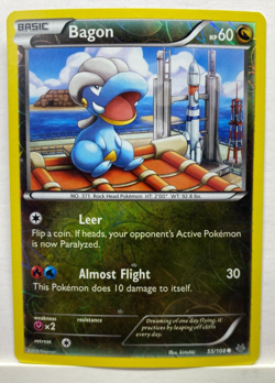 Pokemon TCG Bagon 55/108 Common Reverse Holo Pokemon Roaring Skies VLP P1 - Image 1