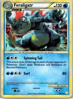 Feraligatr Holo Rare Deck Exclusives 020/123 Pokemon Card NM - Image 1
