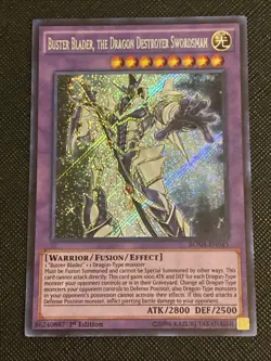 Yugioh Card TCG Buster Blader, the Dragon Destroyer Swordsman BOSH-EN045 1st NM - Image 1