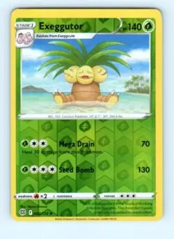 Reverse Holo Exeggutor 002/172 Brilliant Stars Uncommon Pokemon TCG Nintendo P1 - Image 1