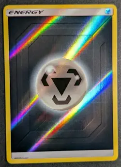 Steel Energy SM Hidden Fates Reverse Holo Pokemon Card TCG 2019 - Image 1