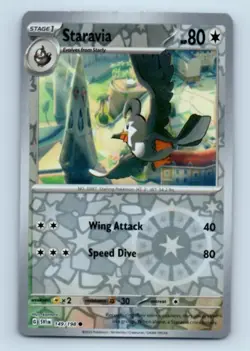 Staravia SV01: Scarlet & Violet Base Set #149/198 Reverse Holo Common Pokemon P1 - Image 1
