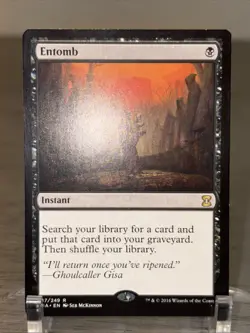 MTG Magic - Entomb - Eternal Masters - Rare - NM/LP - Image 2