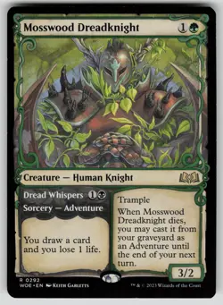 Mosswood Dreadknight (Showcase) Normal R Wilds of Eldraine 292 NM - Image 1