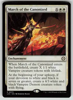 March of the Canonized Rare Commander: The Lost Caverns of Ixalan 73 MTG NM - Image 1
