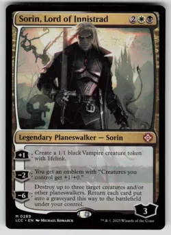 Sorin, Lord of Innistrad Mythic Commander: The Lost Caverns of Ixalan 289 MTG NM - Image 1