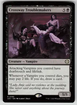 Crossway Troublemakers Rare Commander: The Lost Caverns of Ixalan 190 MTG NM - Image 1