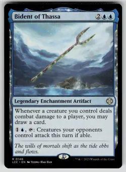 Bident of Thassa Rare Commander: The Lost Caverns of Ixalan 146 MTG Near Mint - Image 1