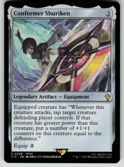 Conformer Shuriken Rare Commander: FINAL FANTASY 98 MTG Near Mint - Image 1