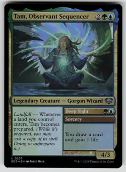 Tam, Observant Sequencer Foil Uncommon Secrets of Strixhaven 237 MTG NM 2026 - Image 1