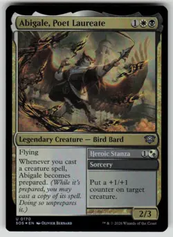 Abigale, Poet Laureate Foil Uncommon Secrets of Strixhaven 170 MTG NM 2026 - Image 1
