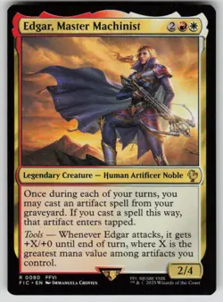 Edgar, Master Machinist Rare Commander: FINAL FANTASY 80 MTG Near Mint 2025 - Image 1