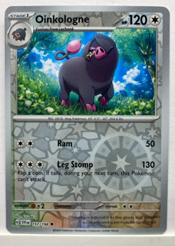 Reverse Holo Oinkologne 157/198 Uncommon Scarlet Violet Base Set Pokemon TCG P1 - Image 1