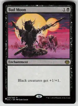 Bad Moon (GVL) Rare The List Reprints 048/063 MTG Near Mint 2020 - Image 1