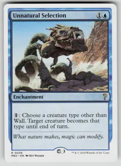 Unnatural Selection (White Border) Rare Mystery Booster 2 38 MTG Near Mint 2024 - Image 1