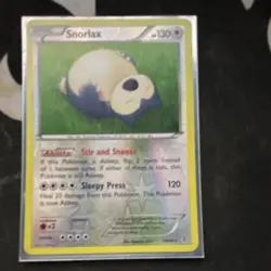 Pokemon Snorlax Flashfire 80/106 Reverse Holo Rare Basic 130 HP English - Image 1