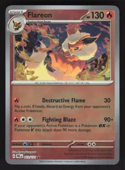 Flareon 013/131 Poke Ball Pokemon TCG SV: Prismatic Evolutions NM - Image 1