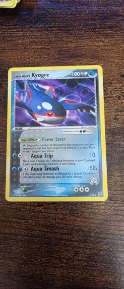 Team Aqua's Kyogre (EX Team Magma vs Team Aqua) 3/095 Deck Exclusives Pokemon NM - Image 1