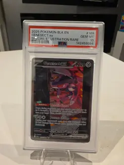 2025 POKEMON BLK EN-BLACK BOLT SPECIAL ILLUSTRATION RARE #169 GENESECT EX PSA 10 - Image 1