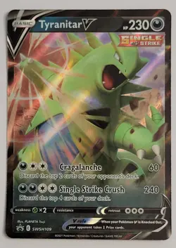 TYRANITAR V SWSH109 HOLO PROMO SWORD & SHIELD PROMO POKEMON NM - Image 1