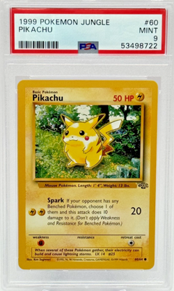 Pikachu (1999) Pokemon Jungle #60 – Early Edition | PSA 9 Mint - Image 1