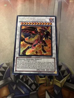 Red Nova Dragon 2010 Collectors Tins CT07-EN005 Secret Rare Yugioh LP - Image 1