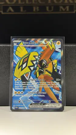 Tapu Koko ex Ultra Rare Holofoil 222/182 NM SV04: Paradox Rift Pokemon Card - Image 1