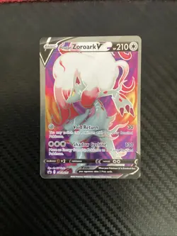 Pokemon TCG Hisuian Zoroark v Black Star Promo Holo Card SWSH297 NM - Image 1