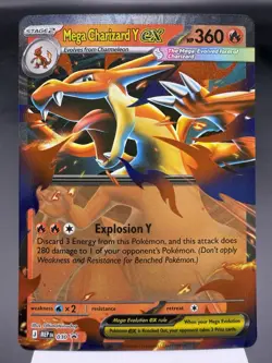 Mega Charizard Y ex MEP030 - Ultra Rare - Mega Evolution Promo Pokemon Card MINT - Image 1
