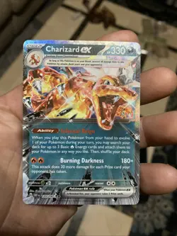 Pokemon TCG Charizard EX Double Rare Holo Card 125/197 SV03 Obsidian Flames - Image 1