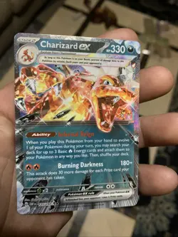 Pokemon TCG Charizard EX Double Rare Holo Card 125/197 SV03 Obsidian Flames - Image 2