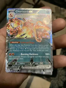 Pokemon TCG Charizard EX Double Rare Holo Card 125/197 SV03 Obsidian Flames - Image 3