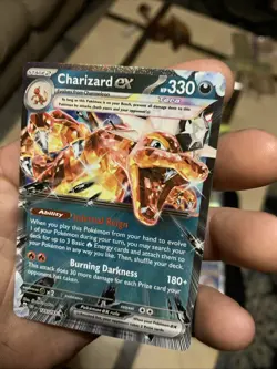 Pokemon TCG Charizard EX Double Rare Holo Card 125/197 SV03 Obsidian Flames - Image 4